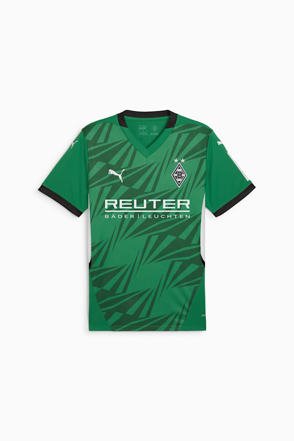 Borussia Mönchengladbach 24/25 Away Jersey Men, Archive Green-PUMA White, extralarge