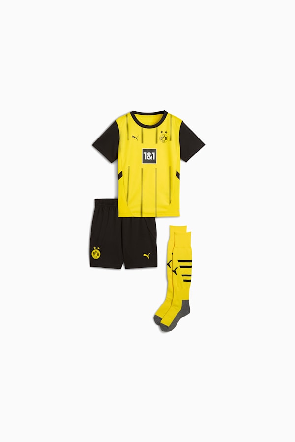 Borussia Dortmund 24/25 Home Minikit Kids, Faster Yellow-PUMA Black, extralarge