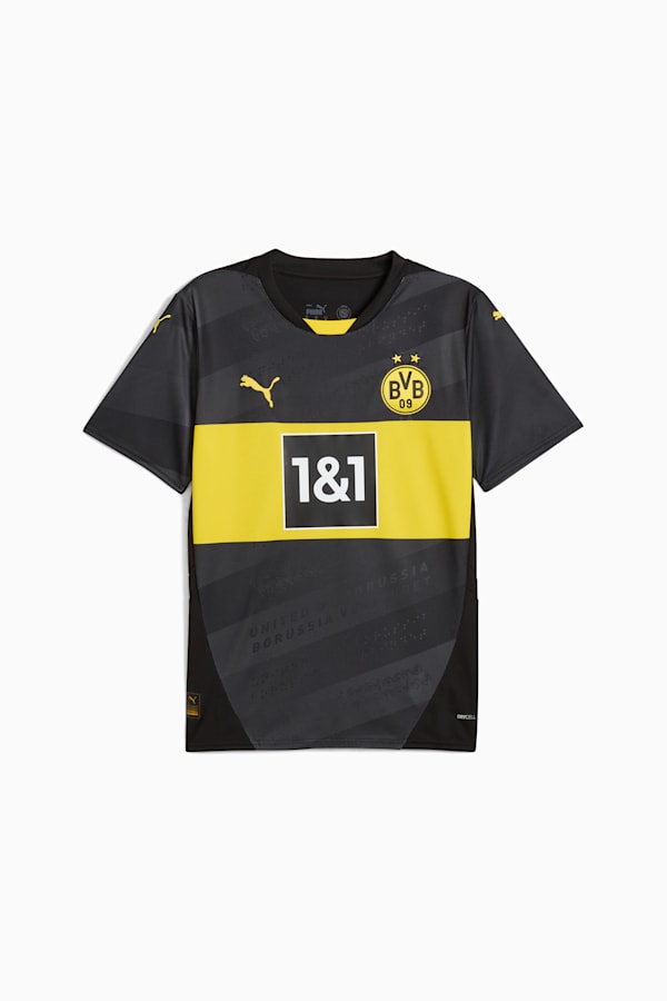 Borussia Dortmund 24/25 Away Jersey Men, PUMA Black-Faster Yellow, extralarge