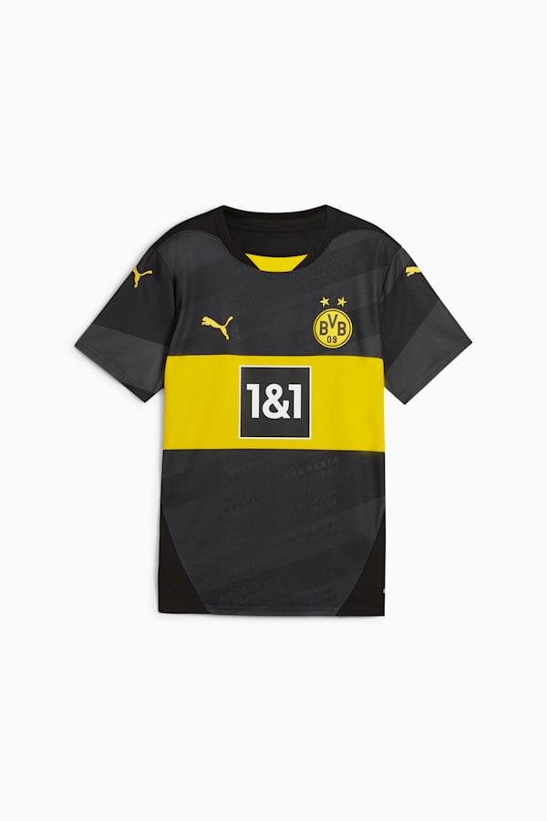 Borussia Dortmund 24/25 Away Jersey Youth, PUMA Black-Faster Yellow, extralarge
