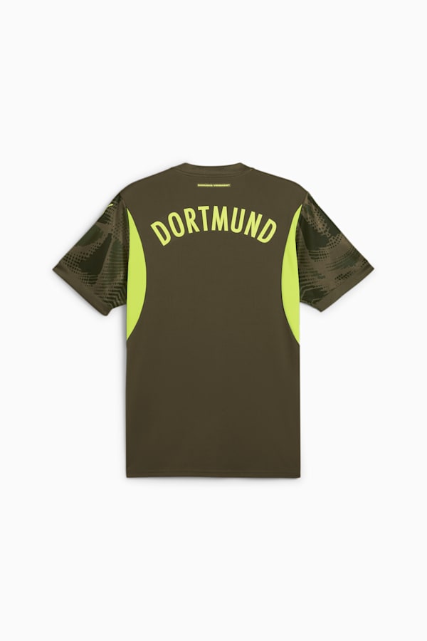 Borussia Dortmund 24/25 Goalkeeper Short Sleeve Jersey Men, Olive Drab-Myrtle, extralarge