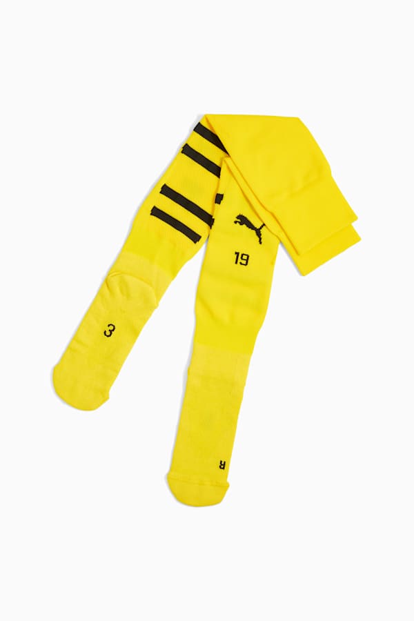 Borussia Dortmund Graphic Socks Men, Faster Yellow-PUMA Black, extralarge