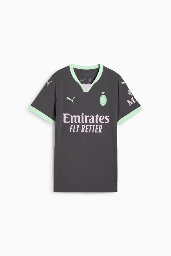 AC Milan 24/25 Third Jersey Women, Shadow Gray-Fresh Mint, extralarge