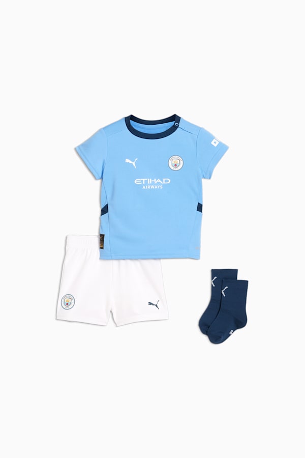 Manchester City 24/25 Home Babykit Toddler, Team Light Blue-Marine Blue, extralarge