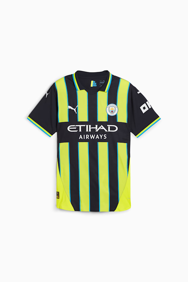 Manchester City 24/25 Authentic Away Jersey Men, New Navy-Yellow Glow, extralarge