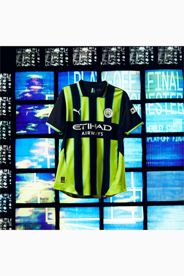 Manchester City 24/25 Away Jersey Men, New Navy-Yellow Glow, extralarge