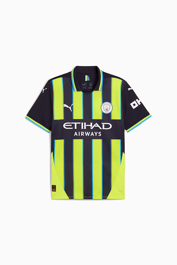 Manchester City 24/25 Away Jersey Men, New Navy-Yellow Glow, extralarge