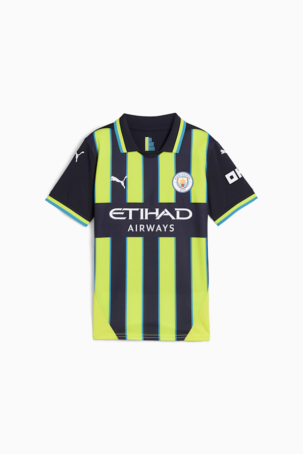 Manchester City 24/25 Away Jersey Youth, New Navy-Yellow Glow, extralarge