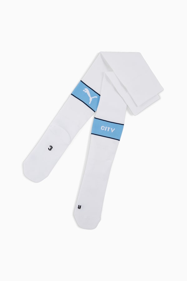 Manchester City Graphic Socks Men, PUMA White-Team Light Blue, extralarge