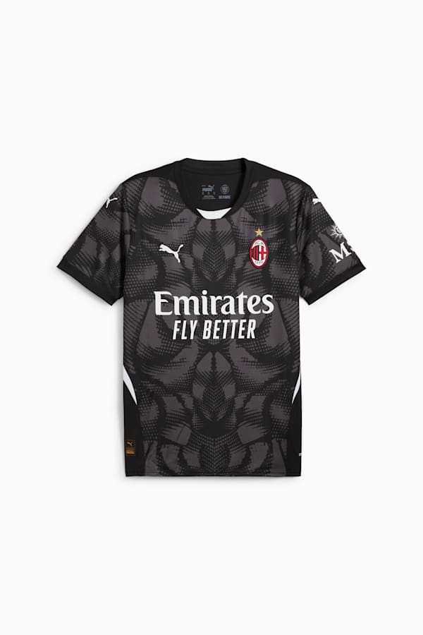 AC Milan 24/25 Goalkeeper Short Sleeve Jersey Men, PUMA Black-Dark Coal, extralarge