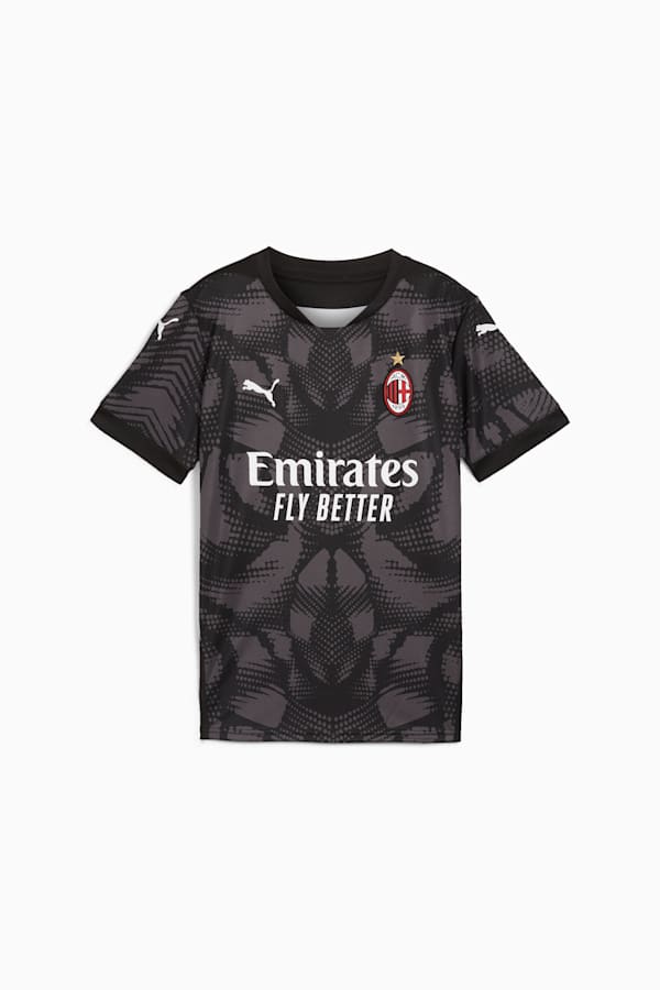 AC Milan 24/25 Goalkeeper Short Sleeve Jersey Youth, PUMA Black-Dark Coal, extralarge