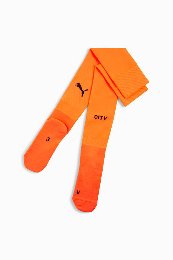 Manchester City Plain Socks Men, Neon Sun, extralarge