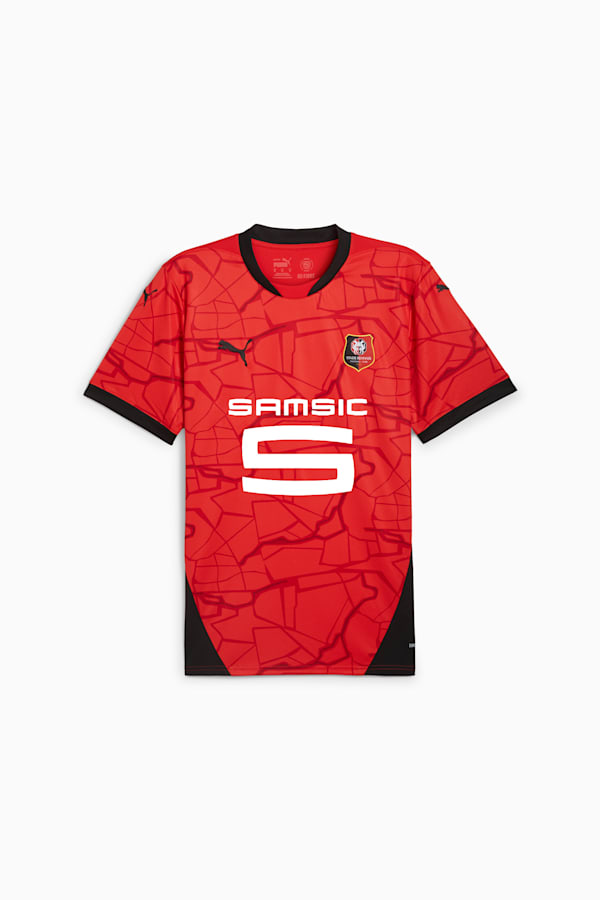 Stade Rennais F.C. 24/25 Home Jersey Men, PUMA Red-PUMA Black, extralarge