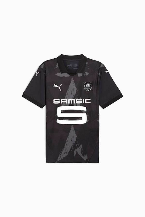 Stade Rennais F.C. 24/25 Third Jersey Men, Flat Dark Gray-PUMA White-PUMA Black, extralarge