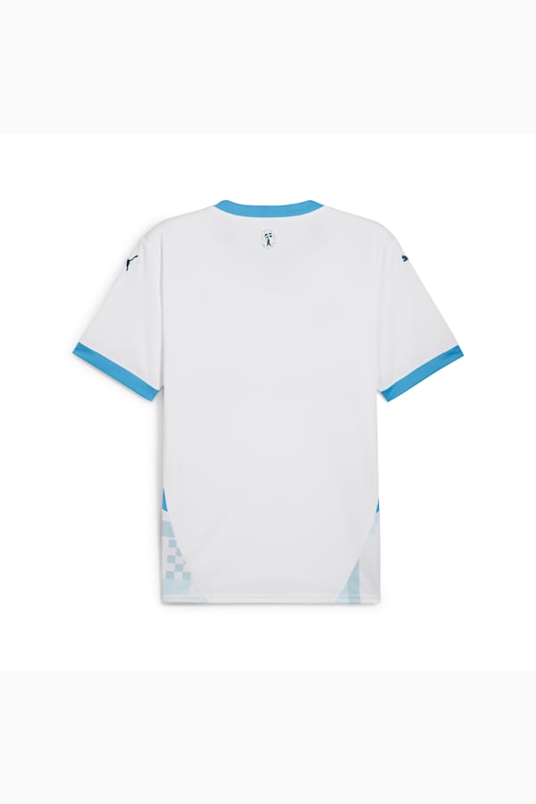 Olympique de Marseille 24/25 Home Jersey Men, PUMA White-Bleu Azur, extralarge