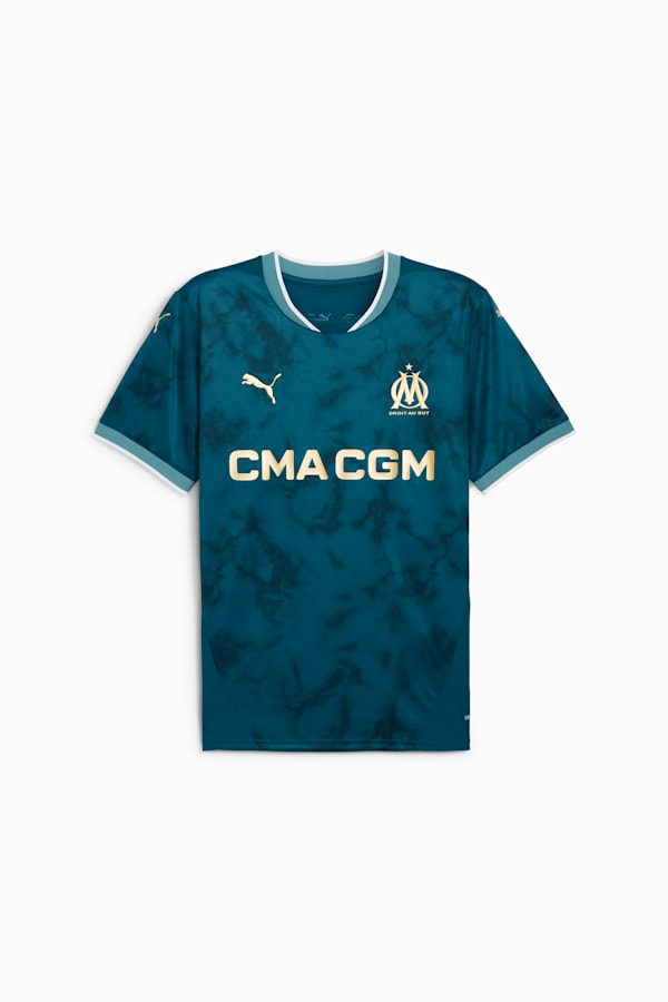 Olympique de Marseille 24/25 Away Jersey Men, Ocean Tropic-Bold Blue, extralarge