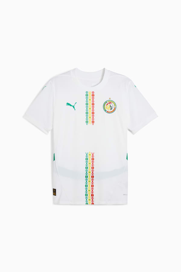 Senegal 2025 Home Jersey Men, PUMA White-Sport Green, extralarge