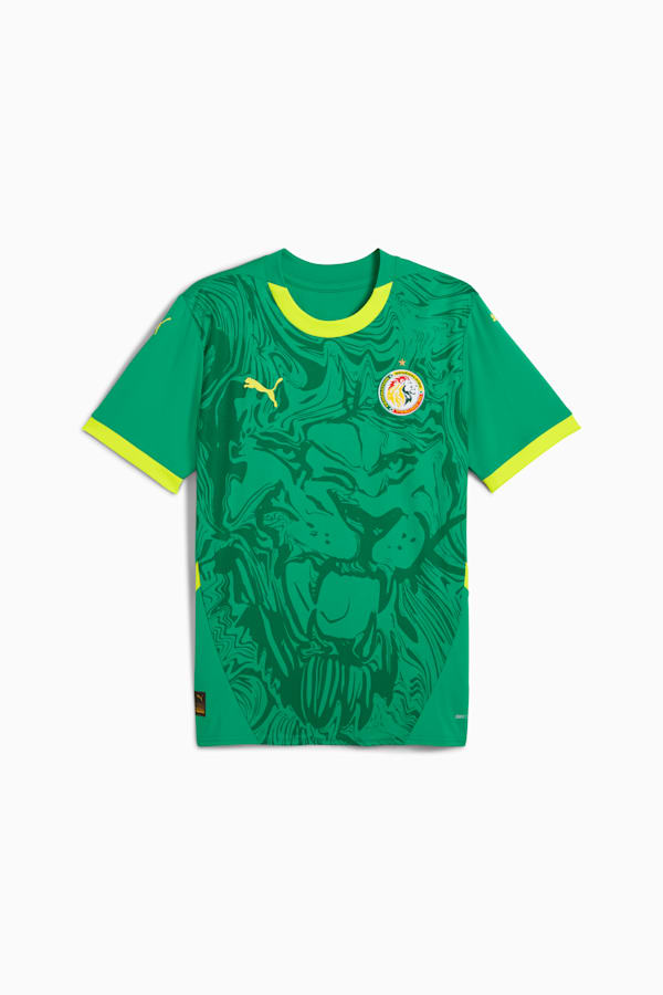 Senegal 2025 Away Jersey Men, Sport Green-Electric Lime, extralarge