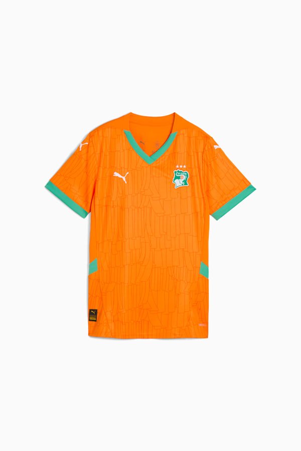 Côte d'Ivoire 2025 Home Jersey Women, Rickie Orange-Jade Frost, extralarge