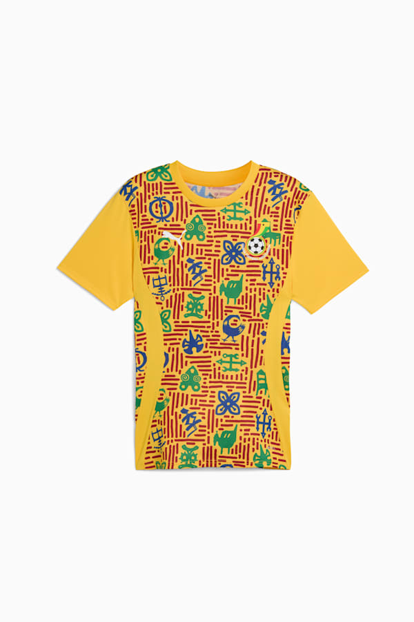 Ghana Pre-match Jersey Men, Yellow Sizzle-Intense Red, extralarge