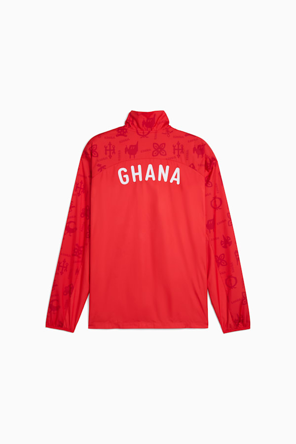 Ghana Pre-match Woven Jacket Men, PUMA Red-PUMA White, extralarge-GBR