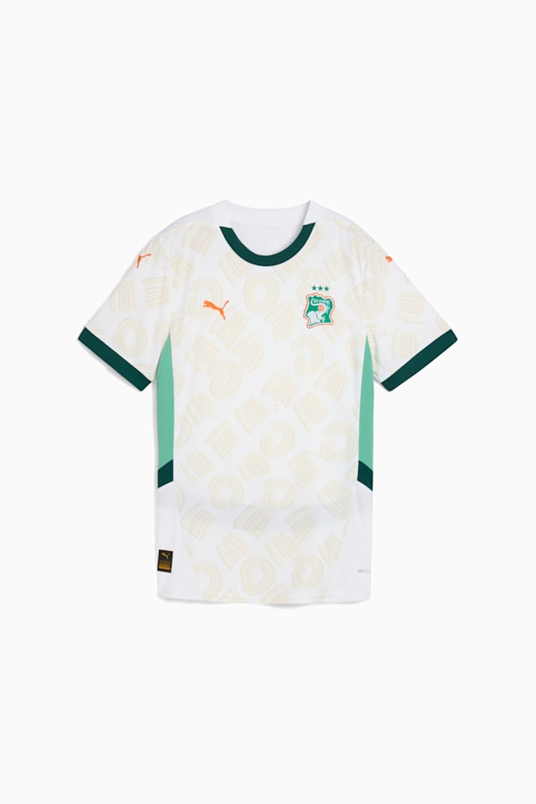 Côte d'Ivoire 2025 Away Jersey Women, PUMA White-Dark Myrtle, extralarge