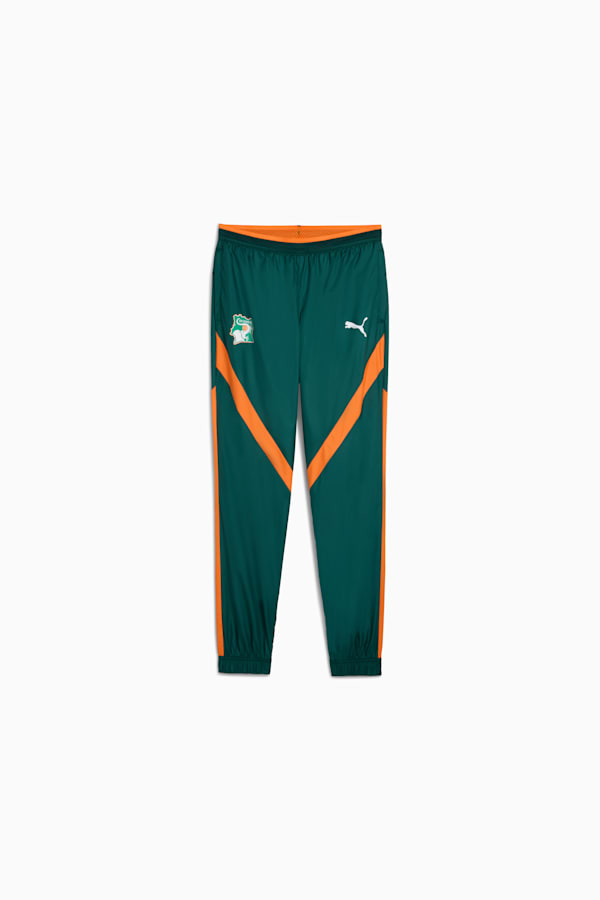 Ivory Coast 2025 Pre-match Woven Pants Men, Dark Myrtle-Rickie Orange, extralarge