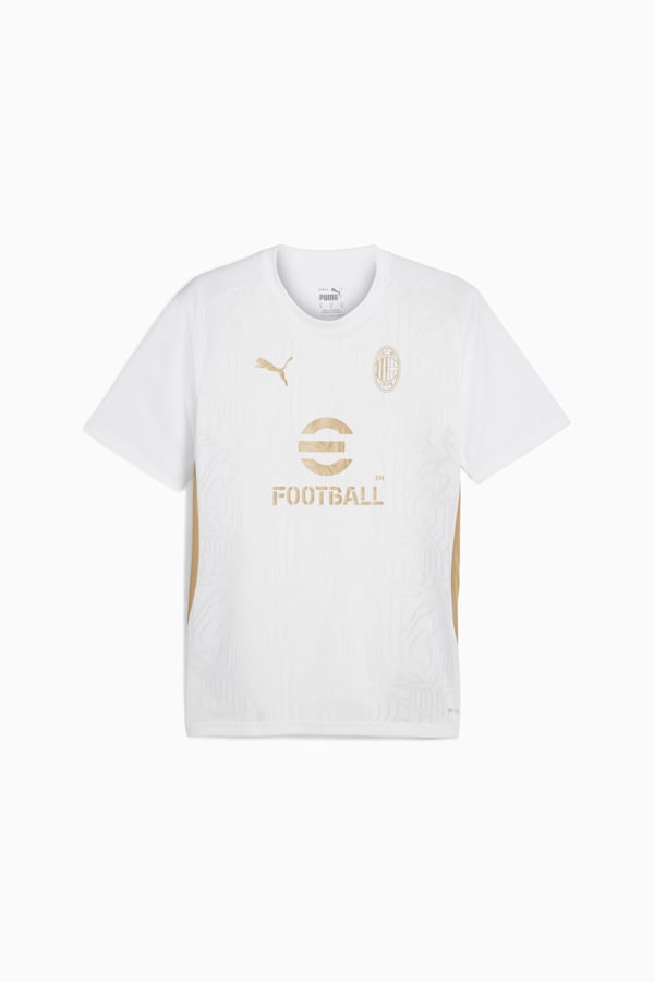 AC Milan Training Jersey Men, PUMA White-Matte Puma Gold, extralarge-GBR