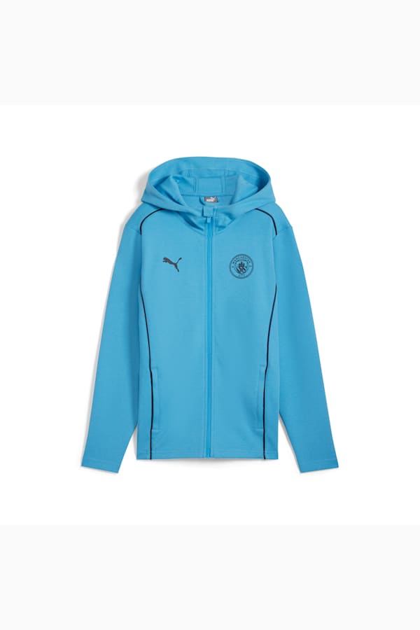 Manchester City Casuals Hooded Jacket Youth, Magic Blue-New Navy, extralarge