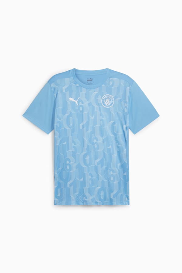 Manchester City Pre-match Short Sleeve Jersey Men, Team Light Blue-PUMA White, extralarge