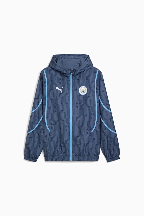Manchester City Pre-match Woven Jacket Men, Inky Blue-Team Light Blue, extralarge