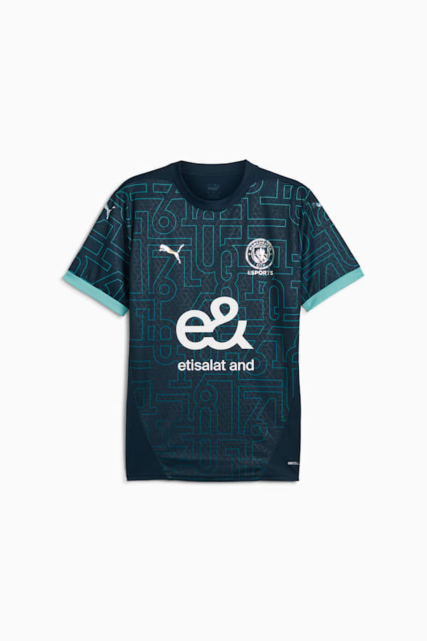 Manchester City Esports Jersey Men, Marine Blue-Team Aqua, extralarge-GBR