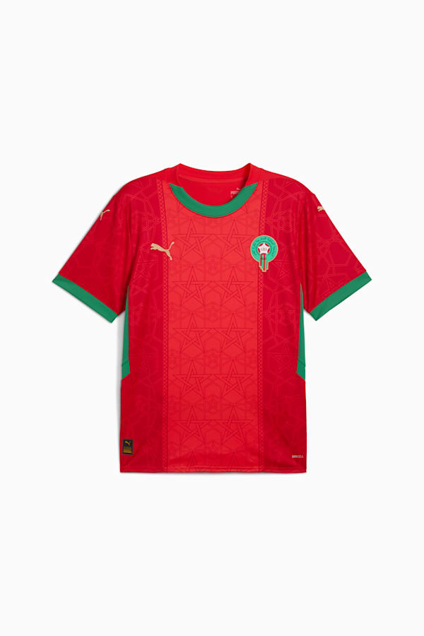Morocco 2025 Home Jersey Men, PUMA Red-Archive Green, extralarge