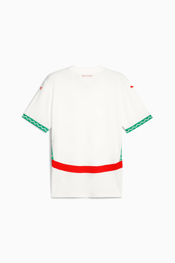 Morocco 2025 Away Jersey Men, PUMA White-Fast Green-PUMA Red, extralarge
