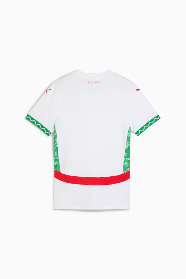 Morocco 2025 Away Jersey Women, PUMA White-Fast Green-PUMA Red, extralarge