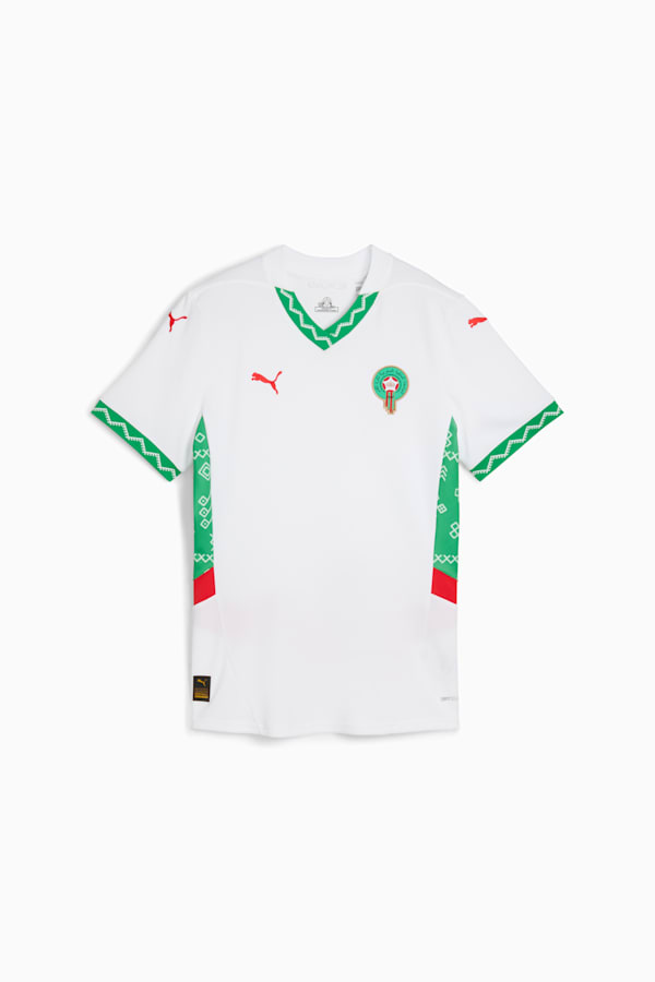 Morocco 2025 Away Jersey Women, PUMA White-Fast Green-PUMA Red, extralarge