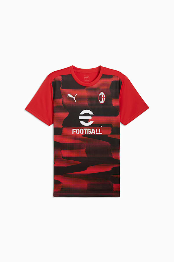 AC Milan Pre-match Short Sleeve Jersey Men, For All Time Red-PUMA Black, extralarge