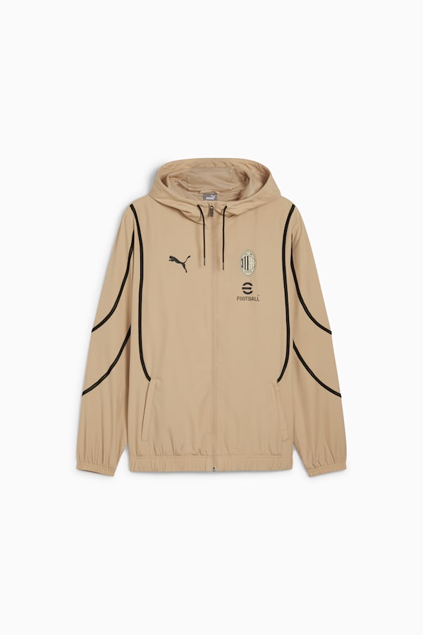 AC Milan Pre-match Woven Jacket Men, Prairie Tan-PUMA Black, extralarge-GBR