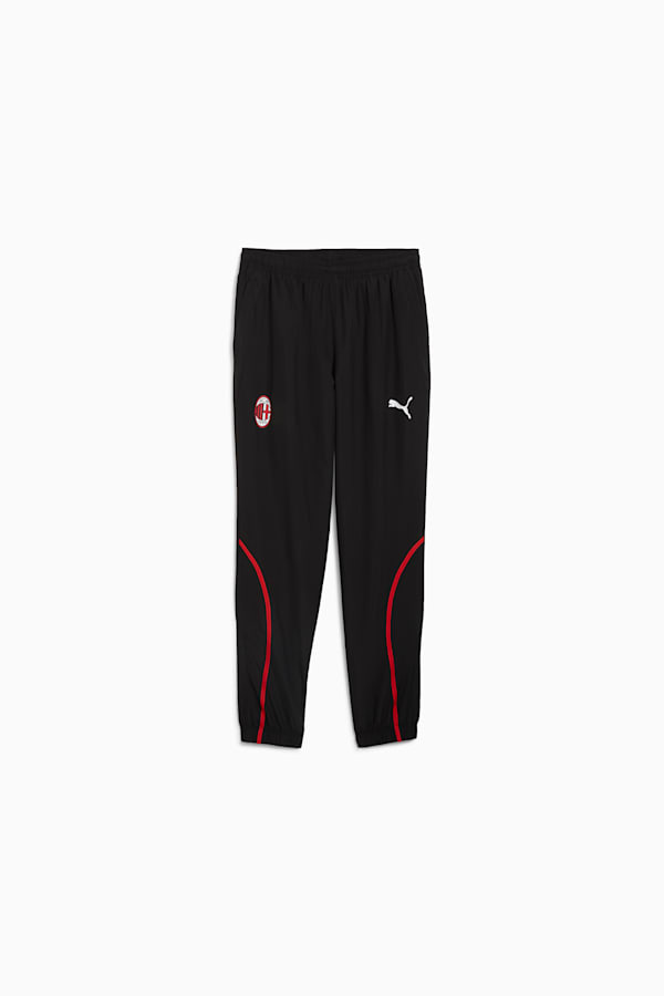 AC Milan Pre-match Woven Pants Men, PUMA Black-For All Time Red, extralarge