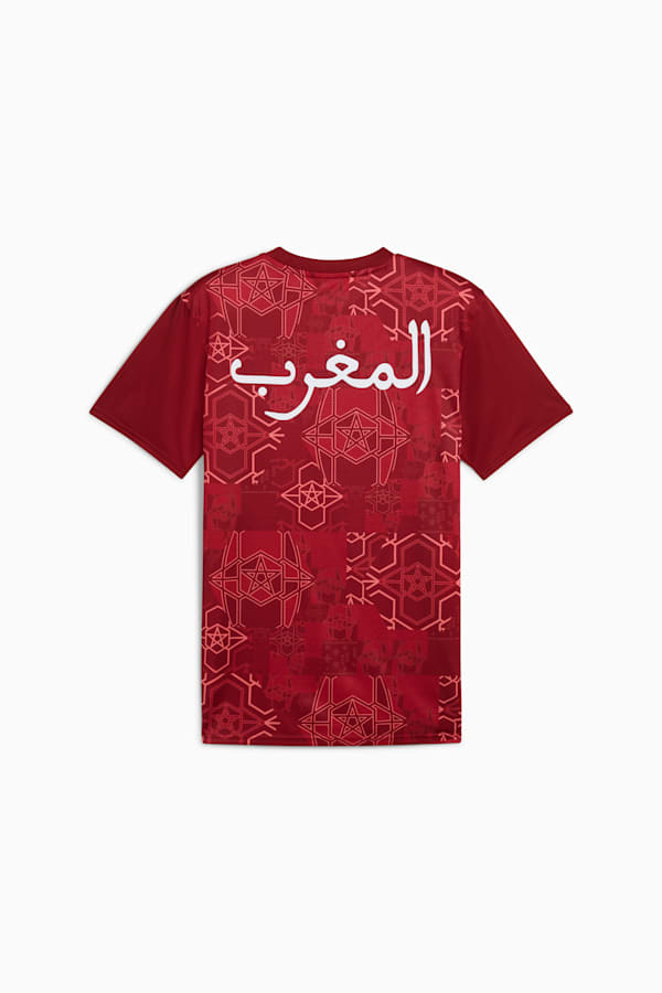 Morocco Pre-match Jersey Men, Intense Red-Archive Green, extralarge