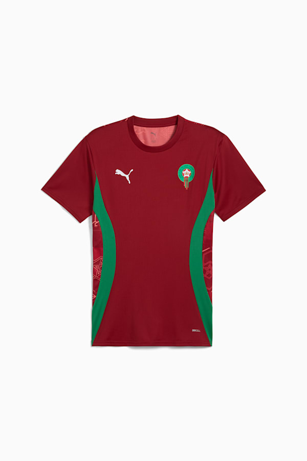 Morocco Pre-match Jersey Men, Intense Red-Archive Green, extralarge