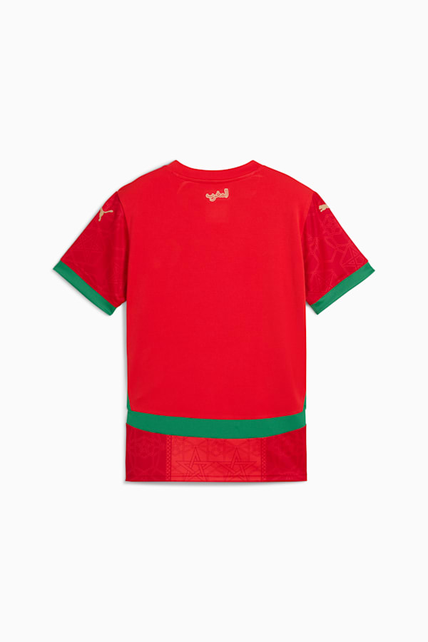 Morocco 2025 Home Jersey Youth, PUMA Red-Archive Green, extralarge