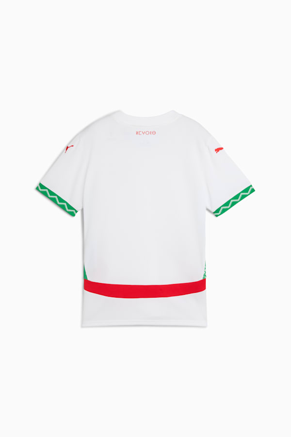 Morocco 2025 Away Jersey Youth, PUMA White-Fast Green-PUMA Red, extralarge