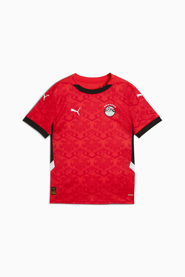 Egypt 2025 Home Jersey Youth, PUMA Red-PUMA Black, extralarge