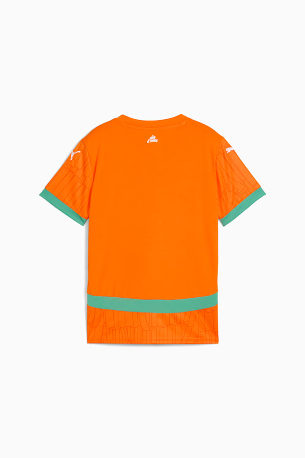 Ivory Coast 2025 Home Jersey Youth, Rickie Orange-Jade Frost, extralarge