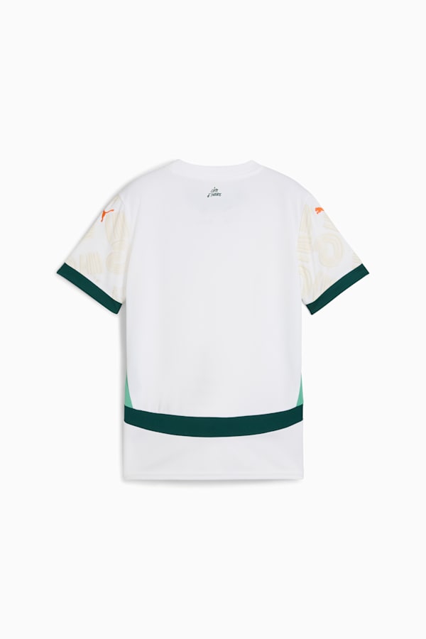 Ivory Coast 2025 Away Jersey Youth, PUMA White-Dark Myrtle, extralarge