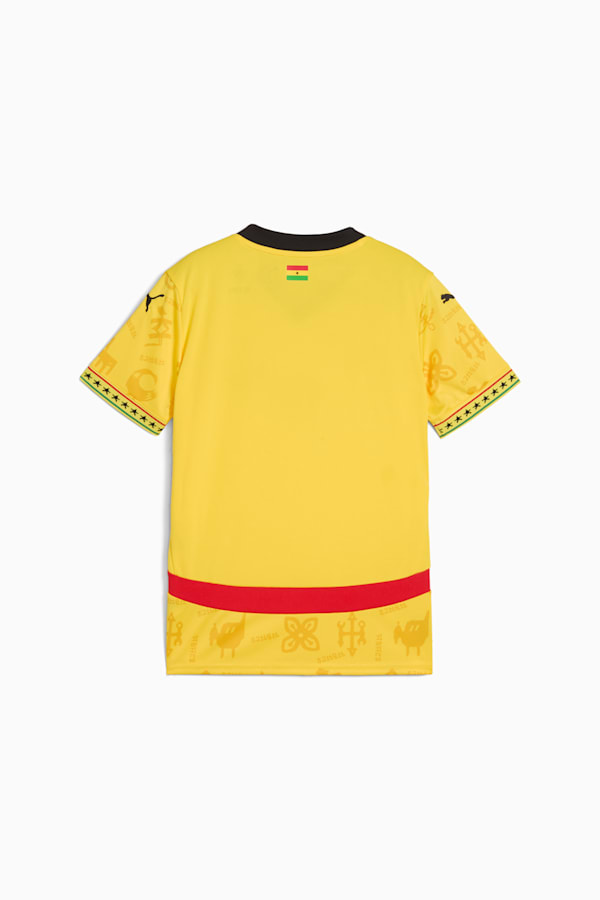 Ghana 2025 Away Jersey Youth, Pelé Yellow-PUMA Black, extralarge