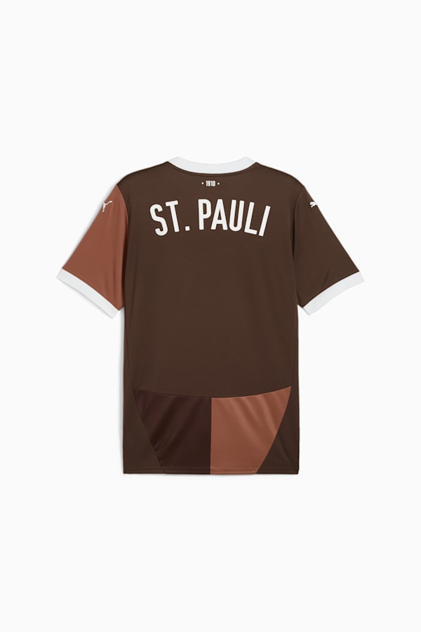 FC St. Pauli 24/25 Home Jersey Men, Espresso Brown-PUMA White, extralarge