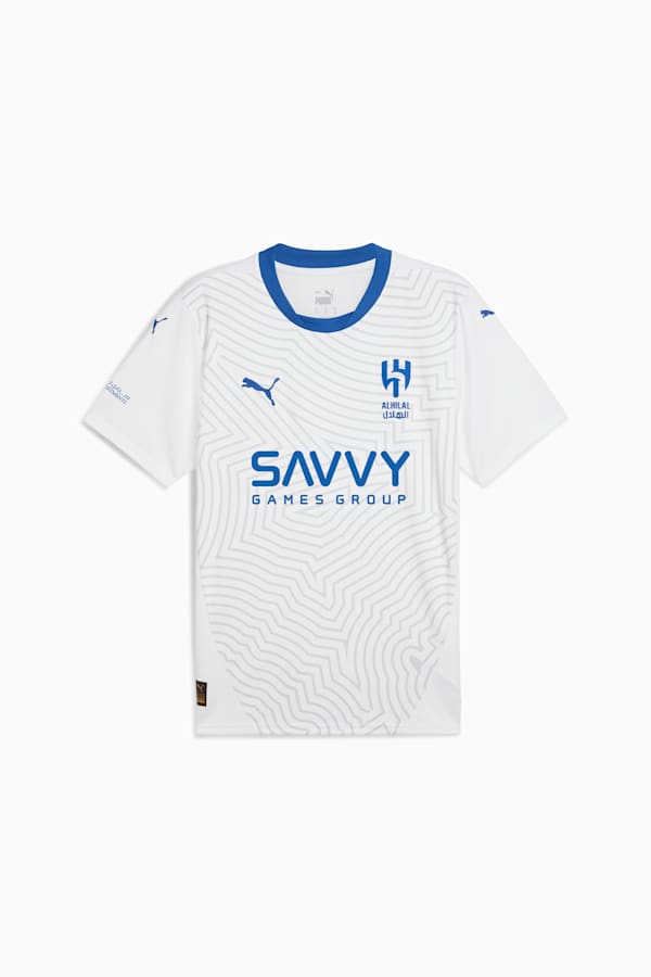 Al-Hilal SFC 24/25 Away Jersey Men, PUMA White-Blue Intense, extralarge