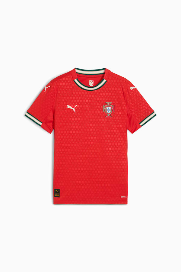 Portugal 2025 Home Jersey Youth, Sport Red-Sugared Almond, extralarge